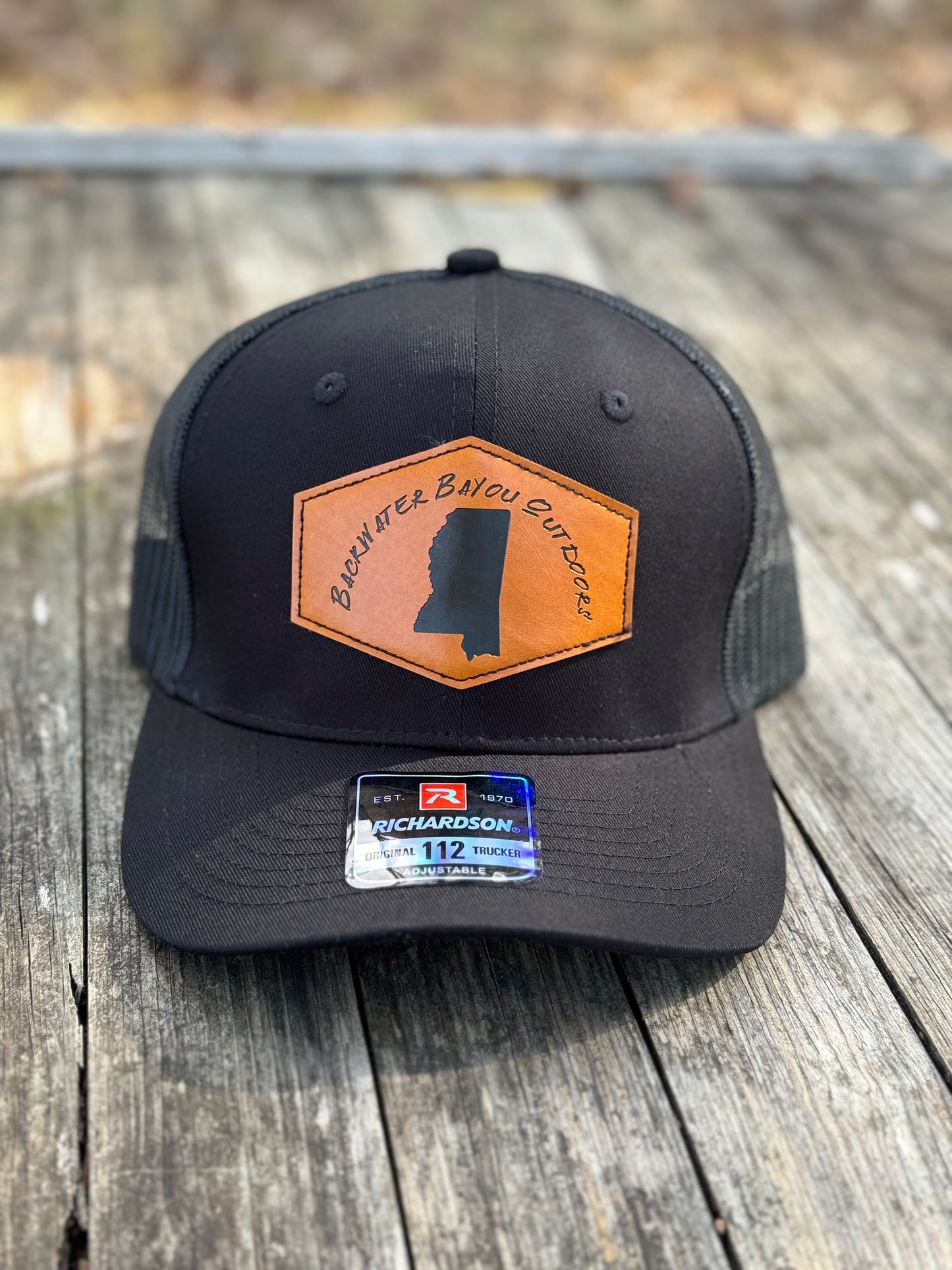 Black Mississippi Logo Hat